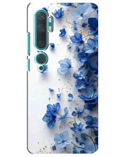 Чехол для Xiaomi Mi Note 10 с картинкой «Голубой цветочный каскад» Чехол для Xiaomi Mi Note 10 с картинкой «Голубой цветочный каскад»