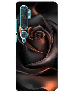 Чехол для Xiaomi Mi Note 10 с картинкой «Шелковая черная роза» Чехол для Xiaomi Mi Note 10 с картинкой «Шелковая черная роза»