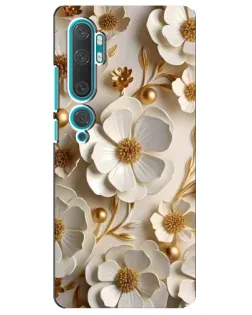 Чехол для Xiaomi Mi Note 10 с картинкой «Белие бумажние цвети» Чехол для Xiaomi Mi Note 10 с картинкой «Белие бумажние цвети»