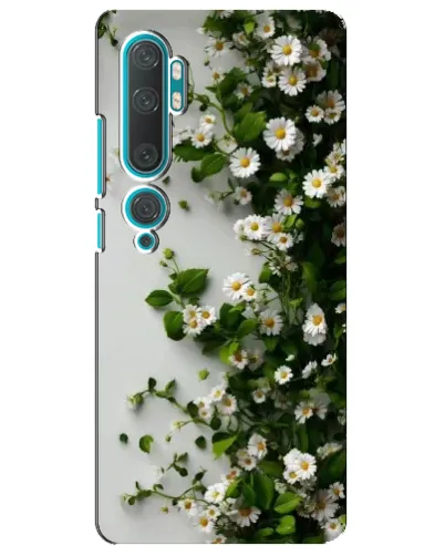 Чехол для Xiaomi Mi Note 10 с картинкой «Ветка мелких белых цветов» Чехол для Xiaomi Mi Note 10 с картинкой «Ветка мелких белых цветов»