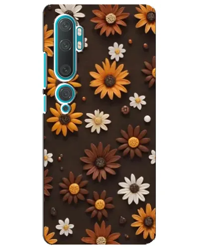 Чехол для Xiaomi Mi Note 10 с картинкой «Узор из маленьких подсолнухов» Чехол для Xiaomi Mi Note 10 с картинкой «Узор из маленьких подсолнухов»