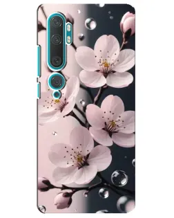 Чехол для Xiaomi Mi Note 10 с картинкой «Нежная сакура и капли» Чехол для Xiaomi Mi Note 10 с картинкой «Нежная сакура и капли»