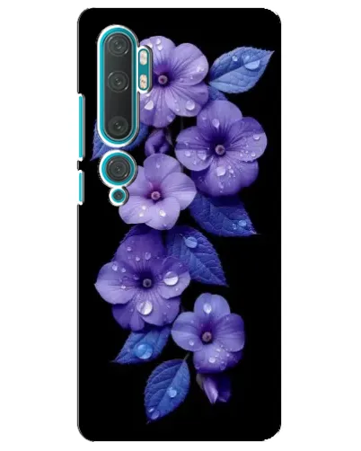 Чехол для Xiaomi Mi Note 10 с картинкой «Фиолетовые цветы с росою» Чехол для Xiaomi Mi Note 10 с картинкой «Фиолетовые цветы с росою»