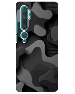 Чехол для Xiaomi Mi Note 10 с картинкой «Темный абстрактный камуфляж» Чехол для Xiaomi Mi Note 10 с картинкой «Темный абстрактный камуфляж»