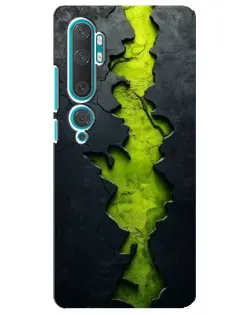 Чехол для Xiaomi Mi Note 10 с картинкой «Салатовый разлом скалы» Чехол для Xiaomi Mi Note 10 с картинкой «Салатовый разлом скалы»