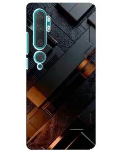 Чехол для Xiaomi Mi Note 10 с картинкой «Черные геометрические блоки» Чехол для Xiaomi Mi Note 10 с картинкой «Черные геометрические блоки»
