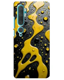 Чехол для Xiaomi Mi Note 10 с картинкой «Жидкое желтое золото» Чехол для Xiaomi Mi Note 10 с картинкой «Жидкое желтое золото»