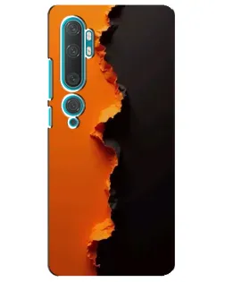 Чехол для Xiaomi Mi Note 10 с картинкой «Оранжевый разлом» Чехол для Xiaomi Mi Note 10 с картинкой «Оранжевый разлом»