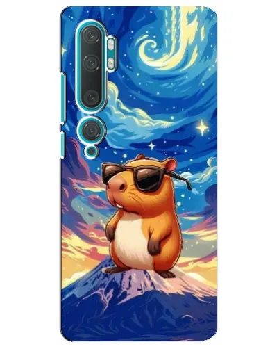 Чехол для Xiaomi Mi Note 10 с картинкой «Капибара Ван Гога»