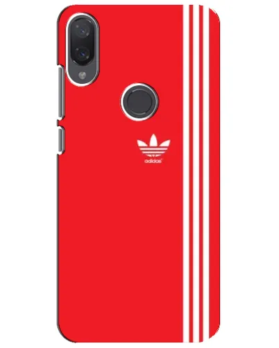 Чехол для Xiaomi Mi Play с картинкой «Красный минимализм Adidas»