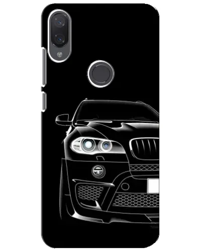 Чехол для Xiaomi Mi Play с картинкой «Темный силуэт BMW»