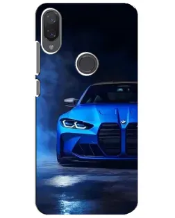 Чехол для Xiaomi Mi Play с картинкой «Голубая BMW M4»