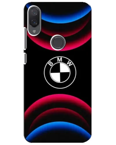 Чехол для Xiaomi Mi Play с картинкой «Логотип BMW и неоновые дуги»