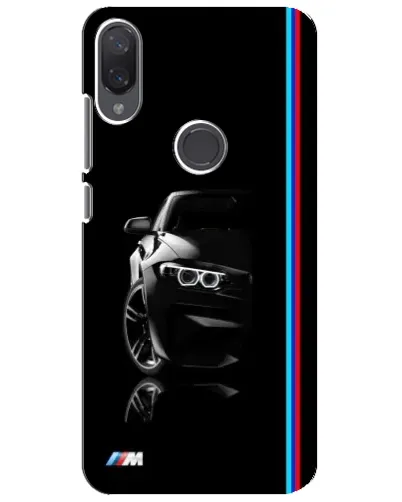 Чехол для Xiaomi Mi Play с картинкой «Силуэт BMW в темноте»
