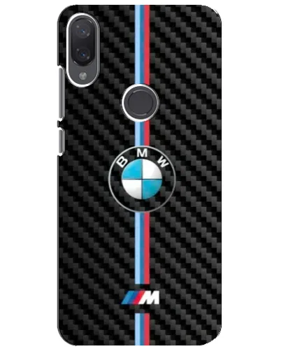 Чехол для Xiaomi Mi Play с картинкой «Эмблема BMW и карбон»
