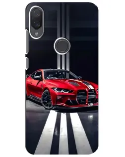 Чехол для Xiaomi Mi Play с картинкой «Красная BMW на дороге»