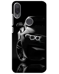 Чехол для Xiaomi Mi Play с картинкой «Черная BMW — профиль»