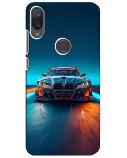 Чехол для Xiaomi Mi Play с картинкой «BMW — огни неона»