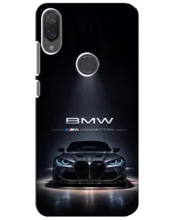 Чехол для Xiaomi Mi Play с картинкой «BMW сквозь ночной город»