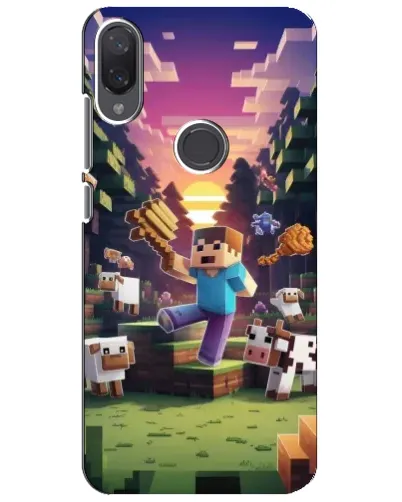 Чехол для Xiaomi Mi Play с картинкой «Стив на ферме»
