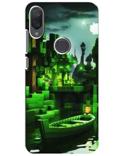 Чехол для Xiaomi Mi Play с картинкой «Minecraft лесной пейзаж»