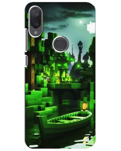 Чехол для Xiaomi Mi Play с картинкой «Minecraft лесной пейзаж»