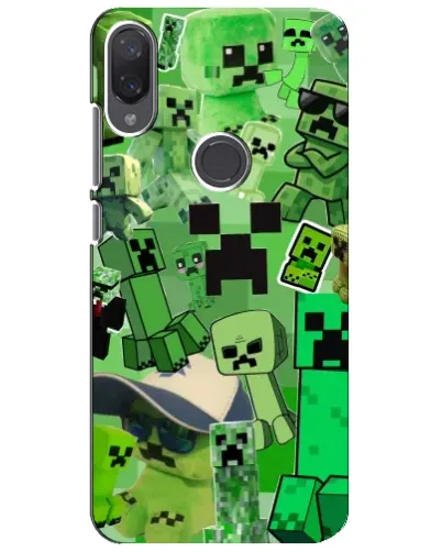 Чехол для Xiaomi Mi Play с картинкой «Криперы Minecraft»
