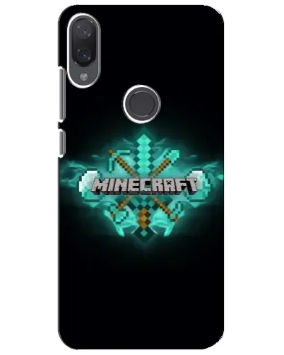 Чехол для Xiaomi Mi Play с картинкой «Minecraft Diamond лого»