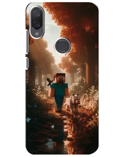 Чехол для Xiaomi Mi Play с картинкой «Стив в лесу»