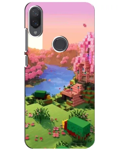 Чехол для Xiaomi Mi Play с картинкой «Розовое дерево Minecraft»