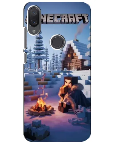 Чехол для Xiaomi Mi Play с картинкой «Зимний Minecraft»