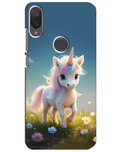 Чехол для Xiaomi Mi Play с картинкой «Единорог на поляне»
