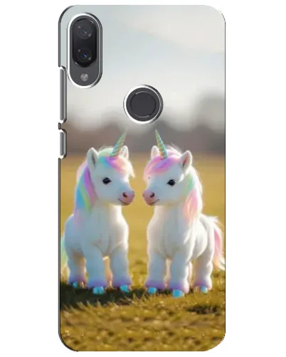 Чехол для Xiaomi Mi Play с картинкой «Пара единорогов»