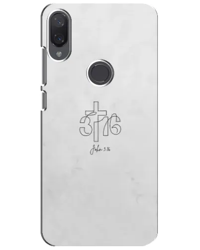 Чехол для Xiaomi Mi Play с картинкой «Иоанна 3:16 Крест»