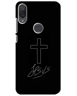 Чехол для Xiaomi Mi Play с картинкой «Графический крест Jesus» Чехол для Xiaomi Mi Play с картинкой «Графический крест Jesus»