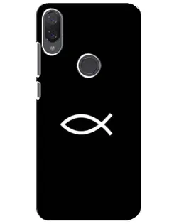 Чехол для Xiaomi Mi Play с картинкой «Символ рыбы Jesus» Чехол для Xiaomi Mi Play с картинкой «Символ рыбы Jesus»