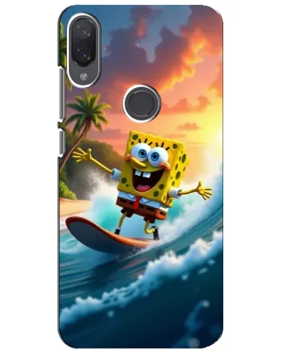 Чехол для Xiaomi Mi Play с картинкой «Губка Боб серфингист» Чехол для Xiaomi Mi Play с картинкой «Губка Боб серфингист»