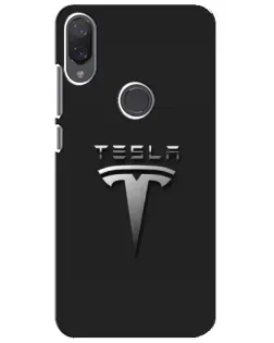 Чехол для Xiaomi Mi Play с картинкой «Стальной логотип Tesla» Чехол для Xiaomi Mi Play с картинкой «Стальной логотип Tesla»