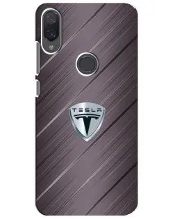 Чехол для Xiaomi Mi Play с картинкой «Металлическая текстура Tesla» Чехол для Xiaomi Mi Play с картинкой «Металлическая текстура Tesla»