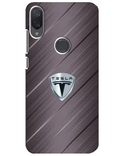 Чехол для Xiaomi Mi Play с картинкой «Металлическая текстура Tesla»