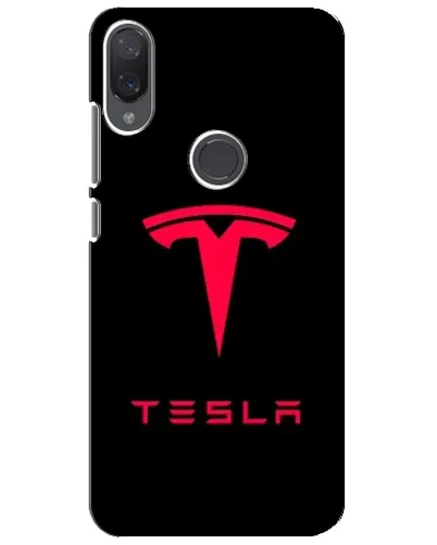 Чехол для Xiaomi Mi Play с картинкой «Tesla Red Logo»