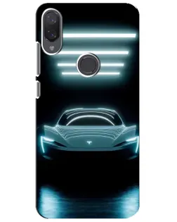 Чехол для Xiaomi Mi Play с картинкой «Tesla в неоне» Чехол для Xiaomi Mi Play с картинкой «Tesla в неоне»