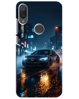 Чехол для Xiaomi Mi Play с картинкой «Ночной город и Audi» Чехол для Xiaomi Mi Play с картинкой «Ночной город и Audi»