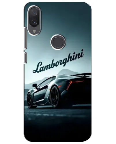 Чехол для Xiaomi Mi Play с картинкой «Классическая надпись Lamborghini»
