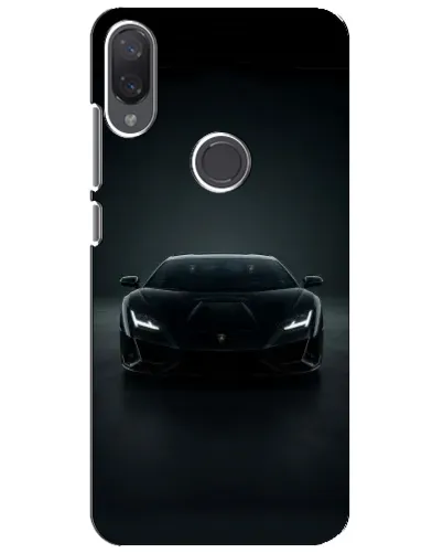 Чехол для Xiaomi Mi Play с картинкой «Черный Lamborghini Aventador»