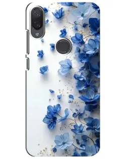 Чехол для Xiaomi Mi Play с картинкой «Голубой цветочный каскад»