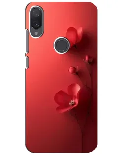 Чехол для Xiaomi Mi Play с картинкой «Маковые соцветия»