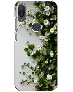 Чехол для Xiaomi Mi Play с картинкой «Ветка мелких белых цветов»