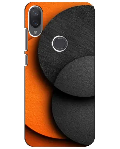 Чехол для Xiaomi Mi Play с картинкой «Геометрия оранжевых кругов»