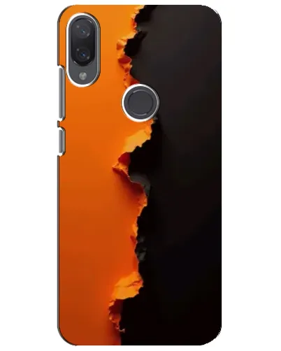 Чехол для Xiaomi Mi Play с картинкой «Оранжевый разлом»